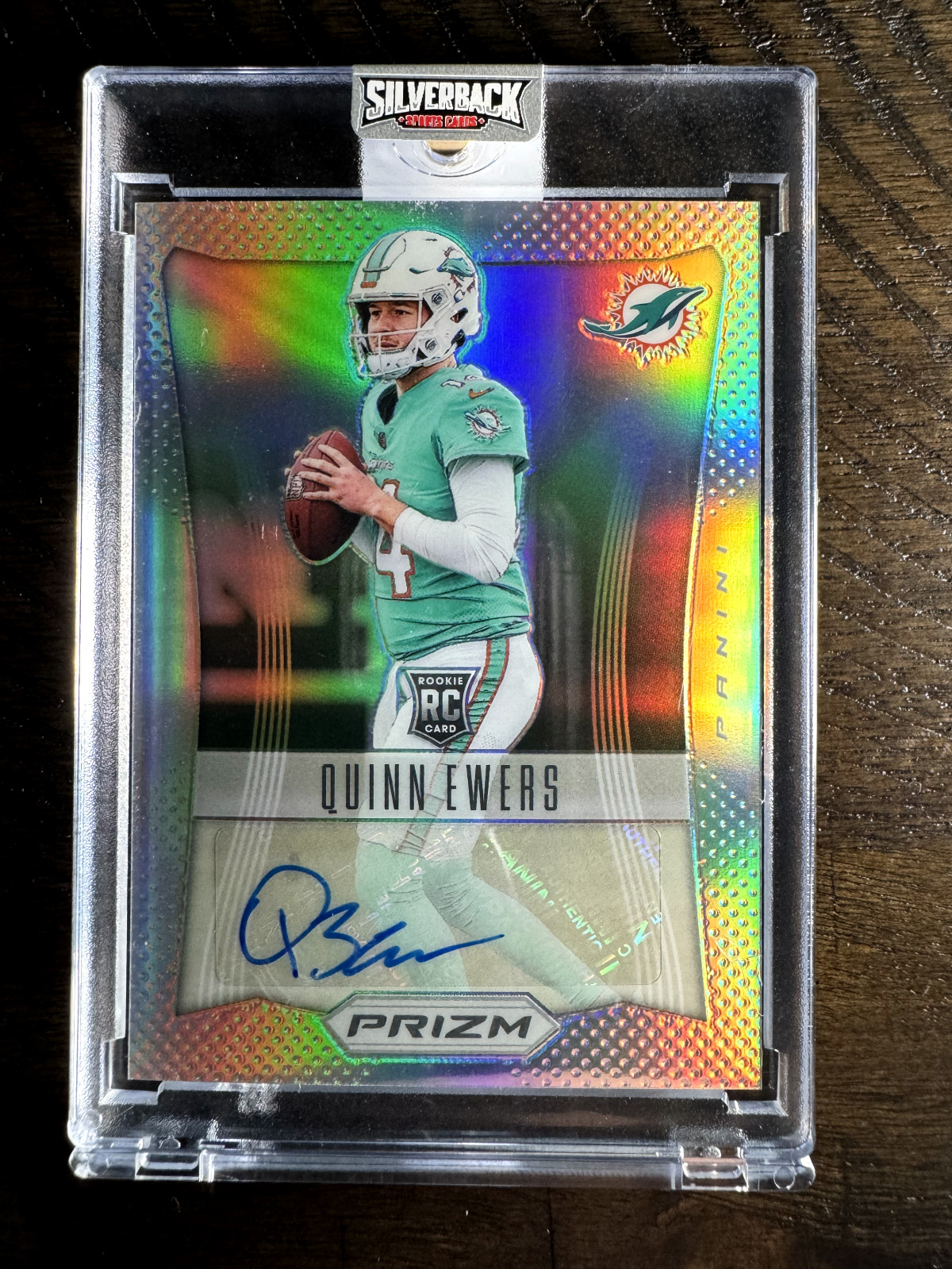 2025 Panini Prizm Quinn Ewers /149 RC Auto #RSI-QES Dolphins