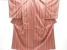 7662816: JAPANESE KIMONO / TSUMUGI / UNUSED / WOVEN STRIPE