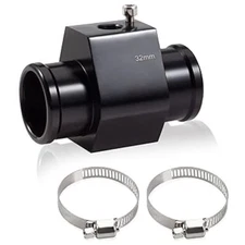 Water Temperature Joint Pipe Connector 32mm 1-1/4" Radiator Hose Sensor Gauge