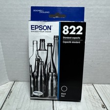 Epson 822 Black Ink Cartridge - New Sealed 3-28