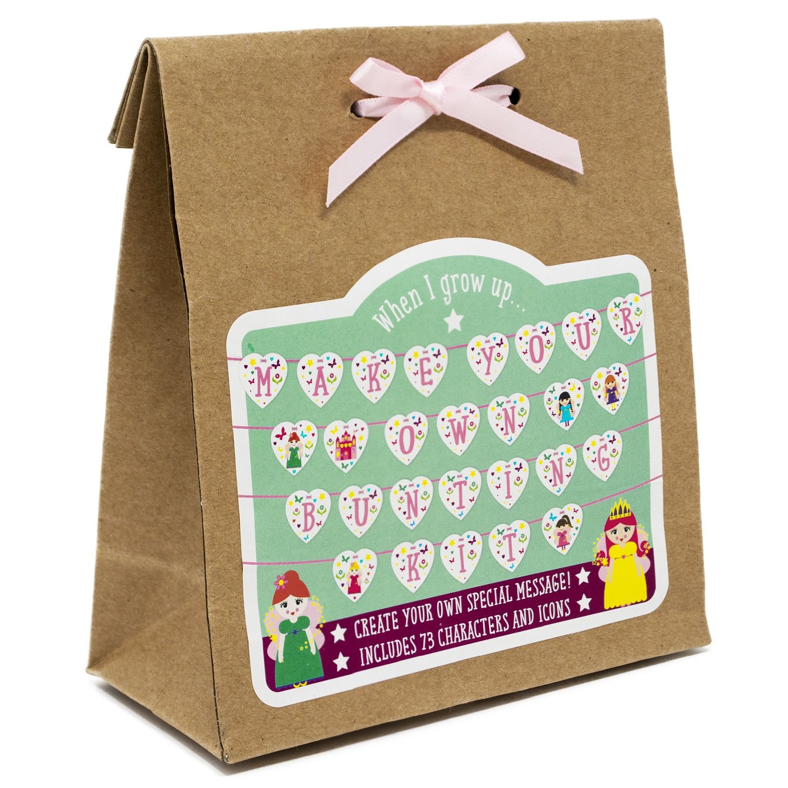 Personalised Party Bunting Banner Fairy DIY Custom Kit Birthday Celebrate Decor