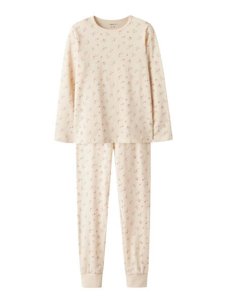 Name IT MäDchen Nkfnightset Flower Noos, Turtledove, 158-164 EU-image