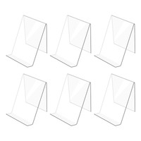 6Er-Pack Acryl-BuchstäNder, Durchsichtiger Acryl-AusstellungsstäNder, Durch1286