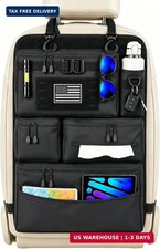 Backseat Car Organizer, Tactical MOLLE Seat Back Organizer with 6 Pockets