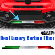 Cubierta divisor de labios de parachoques delantero de fibra de carbono completa para Fiat 500 Abarth 695 595