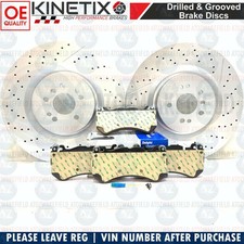 F&uuml;r Mercedes ML63 AMG Vorne Gelocht Gerillt Bremsscheiben Delphi Bel&auml;ge Kleidung