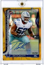 2025 Topps Chrome Tyler Booker Auto Gold Lava Refractor /50 Cowboys RC RA-TB