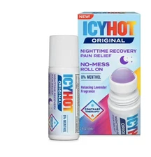 Icy Hot Nighttime Recovery No-Mess Pain Relief with Roll-On (EXP 1 YEAR)