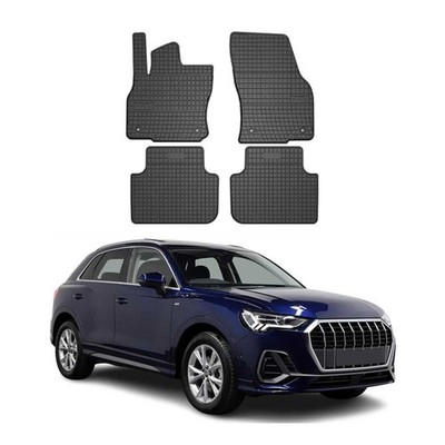 OMAC Floor Mats Liner for Audi Q3 2.gen & Sportback 2019-2025 Black Rubber 4 Pcs