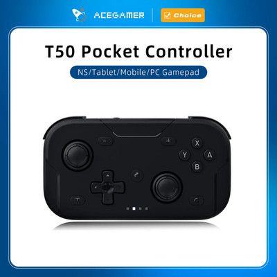 Pocket Game Controller Portable Hall Joysticks 1000Hz Bluetooth Gamepad for Swit