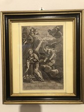 Incisione Sacra Annunciazione Arcangelo A Maria Vergine Di Carlo Grandi 1761