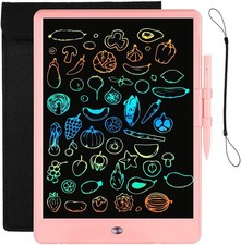 LCD Writing Tablet for Kids Doodle Board with Bag, 10 inch x 10 inch, Pink