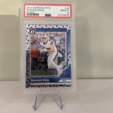 2024 Panini Donruss Optic - Dawson Knox #24 Stars Prizm GEM 10 POP 2