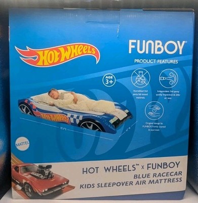 Hot Wheels & FUNBOY Kids Sleepover Bed & Air Mattress Twin Size - BRAND NEW