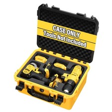 Case for Cordless Drill/Impact Driver Set - Waterproof Hard Box for Dewalt