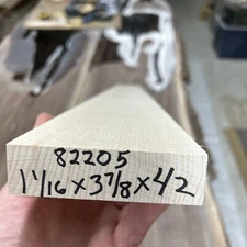 Hard Maple Guitar Neck Blank Quarter Sawn 1 1/16 x 3 7/8 x 42