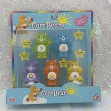 Care Bears Set Of 5 Figurines Approx. 2.25" Tall 2003 Play Along Set Mint In Pkg