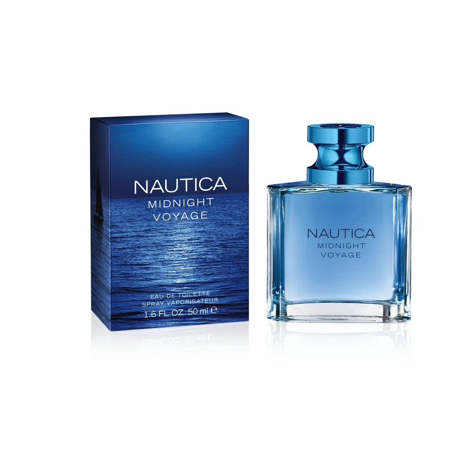 NAUTICA Hombre Midnight Voyage Eau De Toilette Spray, 1.6 fl oz Foto 4 de 4
