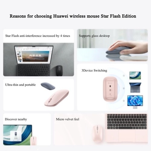 Original Huawei CD23-RA NearLink Wireless Mouse Mice Fit For Glasses Desk - 第 6/12 張圖片
