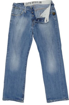 G-Star Core Herren Jeans Hose W34 L32 34/32 blau stonewashed gerade Denim