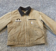 Vintage Carhart J097 Detroit Jacket Womens Small Brown, Company,Distressed Stain