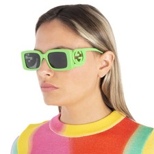 Gucci Grey Rectangular Ladies Sunglasses GG1325S 009 54 GG1325S 009 54