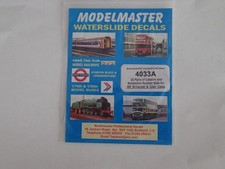 Modelmaster 4mm Scale 4033A, Britannia/Clan Class Smokebox/Cab Transfers Unused