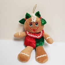 Dan Dee 9" Gingerbread Girl Christmas Ornament Stuffed Plush
