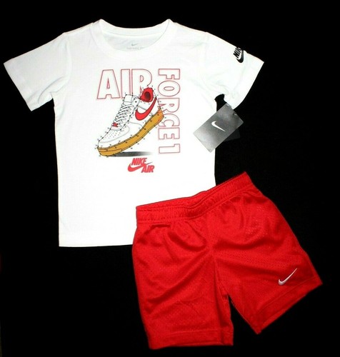 BOY'S NIKE..SHORTS & T-SHIRT...SIZE 4-5..."AIR FORCE 1"....NEW/TAGS - Picture 2 of 2