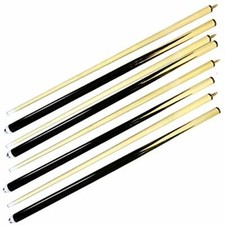 Set Of 4 Pool Cues 58 Inch Billiard House Bar Cue Sticks 2 Piece Pool Cue New