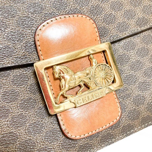 Bolso de Hombro Celine Cuero Macadam PVC Carro Herrajes - Imagen 5 de 13