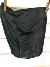 Vintage Vanity Fair Hi-cut panties sz 5 nylon 13-045 Sissy Made in Mexico black