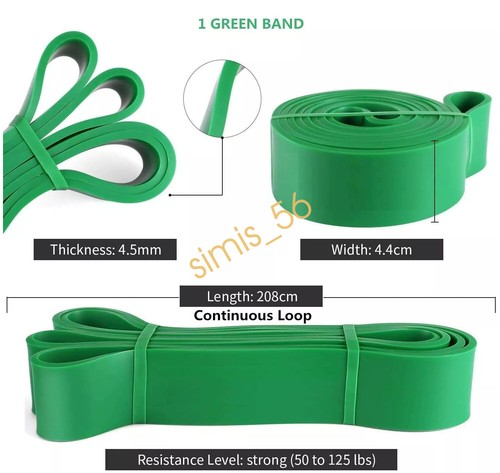 Heavy Duty Pull Up Resistance Bands Set Assisted Exercise Tube Home Gym Training - Picture 19 of 29