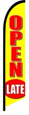 OPEN LATE SWOOPER FEATHER FLAG BANNER SIGN KIT 9550