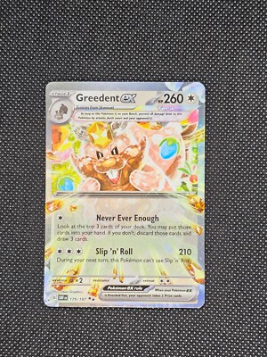 Pokemon S&V Obsidian Flames #179/197 Greedent EX Double Rare | eBay