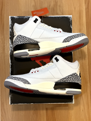 Nike Jordan 3 Retro White Cement Reimagined Size 8 Men | eBay