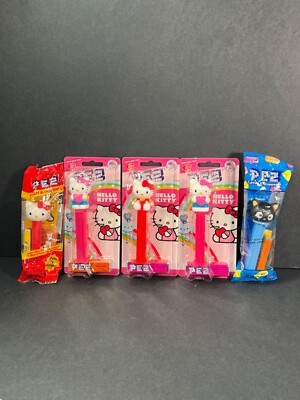  Hello Kitty  PEZ Candy Dispensers - Lot of (5) - Factory SEALED