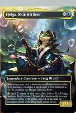 Helga, Skittish Seer Proxy Card with Custom designed art