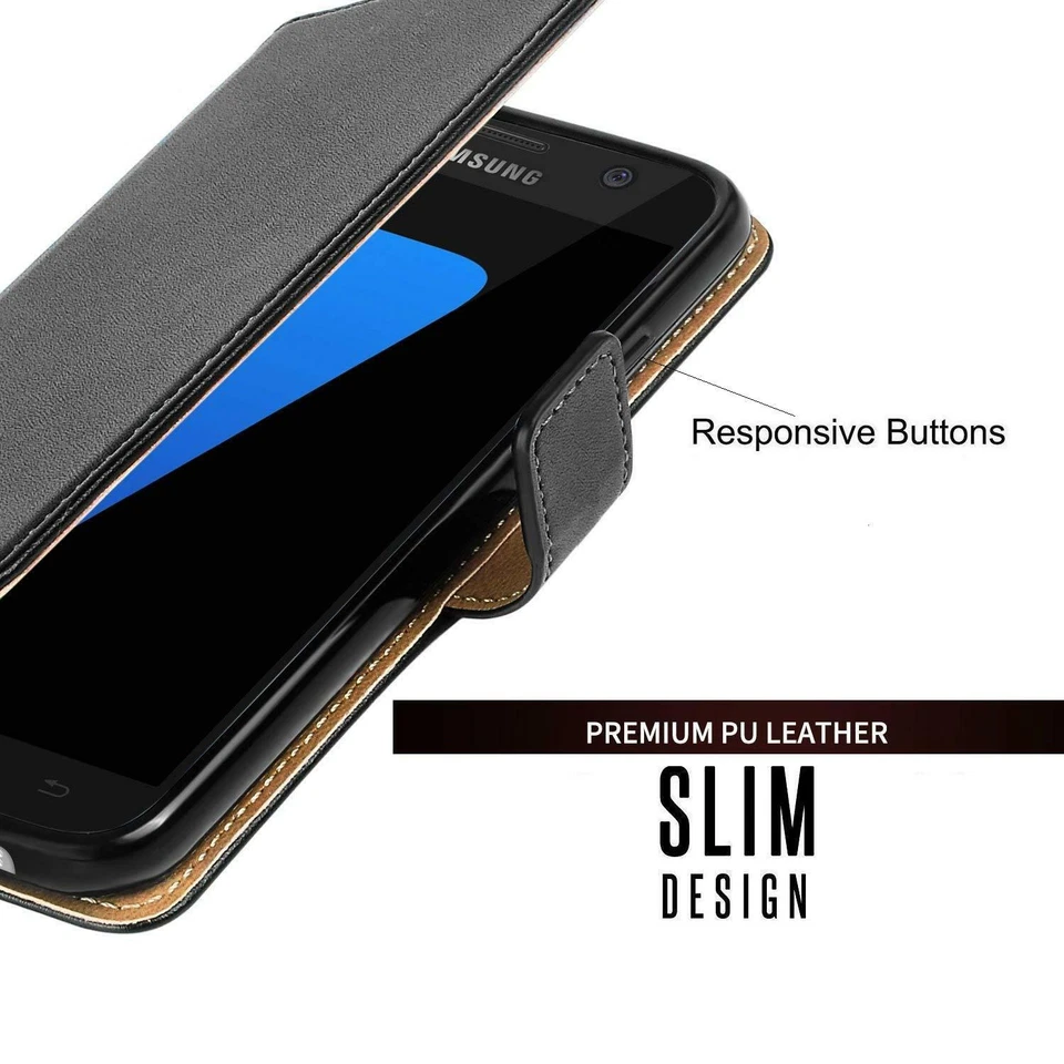 Case For Samsung A16 A15 A06 A05 a26 S24FE Leather Flip Wallet Slim Phone Cover - Image 4 of 4