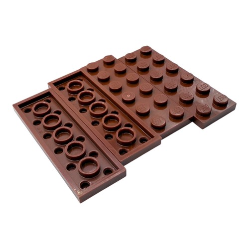 4x Placa LEGO® 2x6 Reddish Brown 4211247 3795 marrón edificable por ambos lados - Imagen 5 de 7