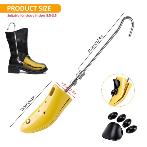 2 Pcs Shoe Stretcher with Accessories Rod Adjustable Shoe Boot Stretcher SN - Picture 6 of 11