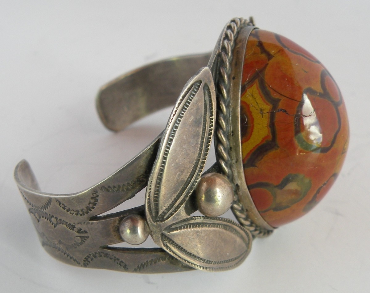 Huge Petrified Wood Vintage Navajo Sterling Native American Jewelry Silver Bracelet Huge Petrified Wood Vintage Navajo Sterling Native American Jewelry Silver Bracelet
