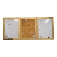 Metallic Gold Message Board Set 1 Bulletin 2 Magnetic Dry Erase 18x24 READ