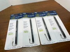 Lot of 4 MMF Industries Secure-A-Pen Replacement Counter Pen w Chain Black 28704