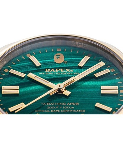 A BATHING APE TYPE 7 BAPEX #2 M wristwatch 1I80187003 Blue Green Yellow JAPAN - Picture 10 of 16