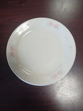 Vintage Corelle by Corning BLOSSOMS IN LACE Dinner Plates Ivory Pink Blue 10"...