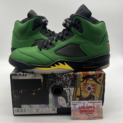Size 10 - Jordan 5 Retro SE Oregon 2020 Yellow Icey Suede Yellow