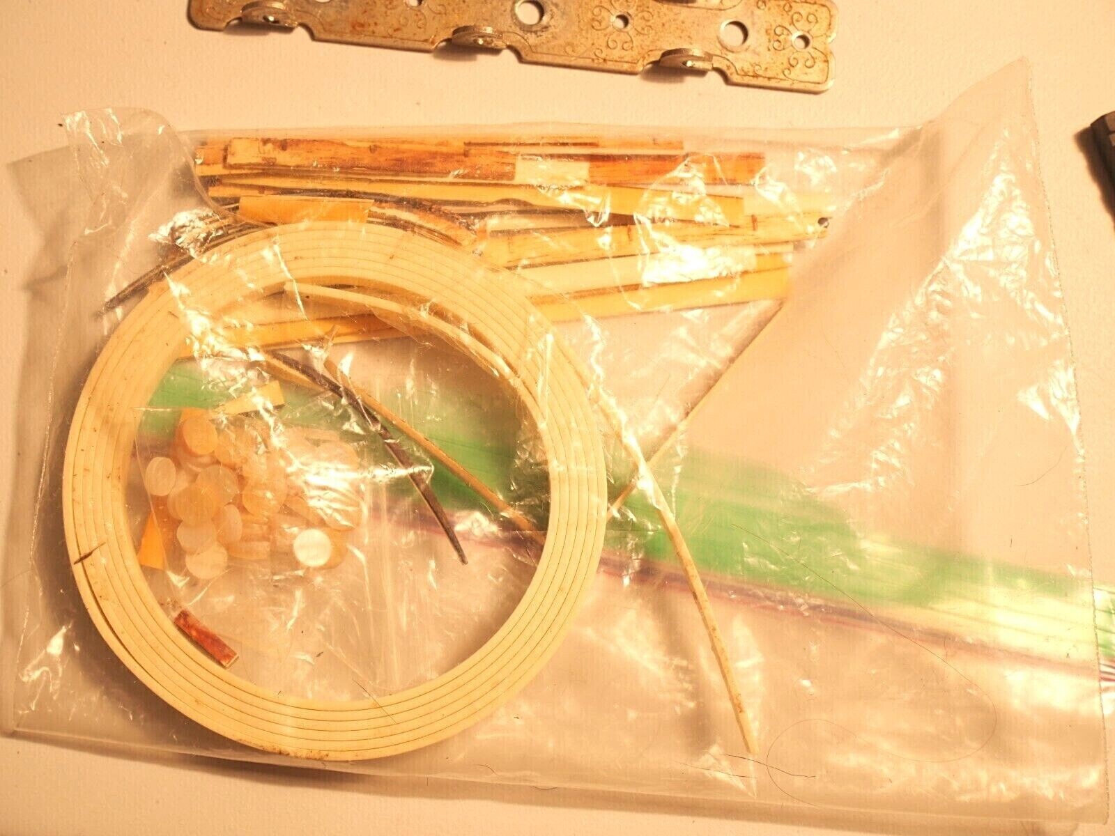 Vintage Guitar Parts Large Lot Neckplate Knobs Binding Covers Bridge