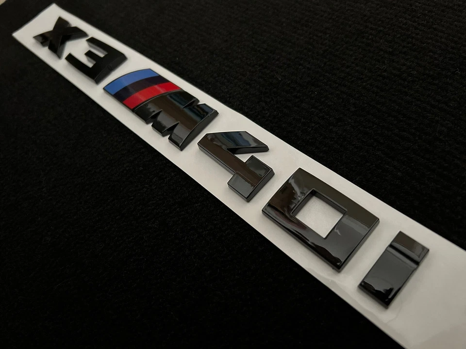 BMW X3 M40i BADGE IN GLOSS BLACK - Image 4 of 4