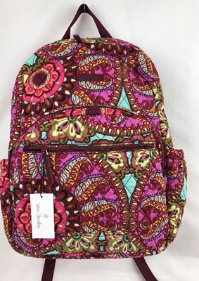 Vera Bradley RESORT MEDALLION Quilted Backpack Laptop Travel Bag Tote School Q52 Vera Bradley Campus Essential Laptop Backpack Resort  main image 2
